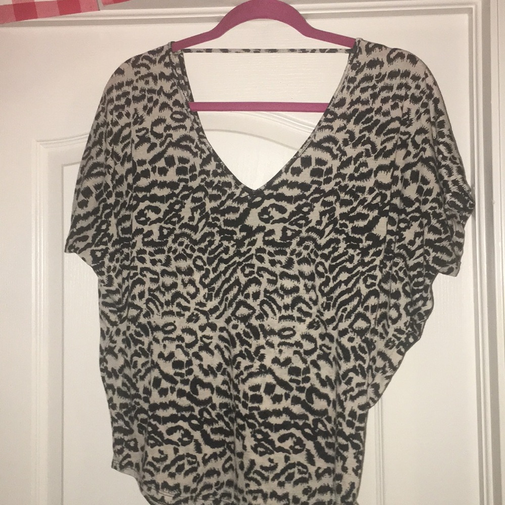 Express animal print top Sz S